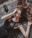 膝丈ドレス キャバドレス セクシー エレガント 気質 レース XH2-ZED889633BH538