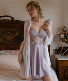 【2点セット】パジャマセット 肌見せ ルームウェア セクシー フリル レース XH8-GR‐P3450