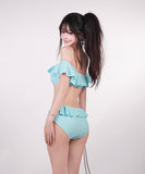 ビキニ 水着 セクシー フリル モノキニ 大人可愛い SNS話題 旅行 温泉 ビーチ 海 XH7-CF-XI2515