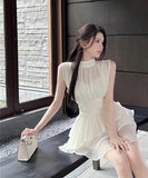 ミニドレス 気質 エレガント ロマンチック風 フリル セレブ風 XH2-DD88323DXH342