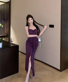 ロングドレス セクシー 宴会 ホルターネック エレガント 気質 美脚効果 XH2-XKD-D342-711-May19