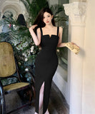 【2色】ロングドレス セクシー エレガント party 美足効果 XH2-DD5877