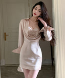 【2点セット】ミニドレス キャバドレス 谷間魅せ キャミソール 指名 セクシー お洒落 XH2-ZED889649GT347