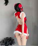 （ドレスのみ）サンタコスプレ 中華風 かわいい セクシーXH2-MMKQ330