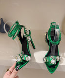 【4色】ハイヒール パンプス エレガント ピカピカ ダイヤモンド 美足効果 YH5-XL-MY-7166-8