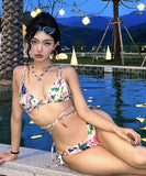 ビキニ モノキニ 水着 セクシー モノキニ 花柄 インスタ話題 温泉 XH7-GM-adn023