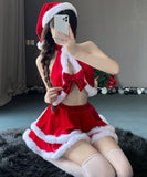 3点セット クリスマ コスプレ ベアトップ セクシー かわいい サンタ服 XH2-JXL-S49