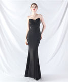 【8色】ロングドレス ナイトドレス ベアトップ 華奢感 キラキラ 宴会 演奏会 誕生日 XH2-YEY31978#