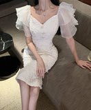 膝丈ドレス キャバドレス 刺繡 レース 小顔効果 Party エレガント 気質 XH2-ZED885384DXH449