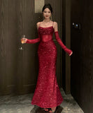 ロングドレス キラキラ キャバドレス ナイトクラブ パーティー セクシー 誕生日 パーティー XH2-CD4-530-91790650