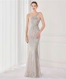 【8色】ロングドレス 高品質 キラキラ ナイトドレス 宴会 ワンショルダー 演奏会 XH2-YEY18891#