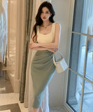 【2色】膝丈ドレス キャバドレス セクシー エレガント 気質 お洒落 XH2-ZED889619GT347