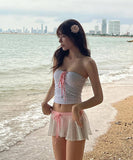 【2色】ビキニ 水着 ワンピース セクシー ガーリー 小胸さん ビーチ 海 温泉 XH7-YQ-HHQB95SNLL