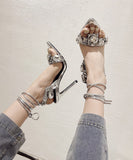 【4色】ハイヒール パンプス エレガント ピカピカ ダイヤモンド 美足効果 YH5-XL-MY-7166-8