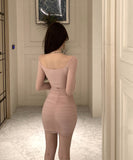 【2色】ミニドレス キャバドレス セクシー タイトドレス キラキラ ナイトドレス 指名 肌見せ XH2-ZED885569DXH238B