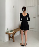 【2点セット】水着 ビキニワンピース Aライン 体型カバー モノキニ 露出控え 着痩せ 気質 フラワー カワセクシー  XH7-DP-A22364