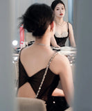 【2色】高級感 ロングドレス 誕生日 キラキラ パーティー ナイトドレス 宴会 XH2-MBYD-ltao719275878974