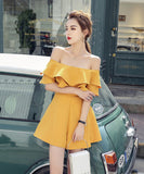 【3色】オールインワン フリー オフショルダー 大人可愛い 通勤 XH2-ZED889115-AGT350