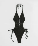 ビキニ 温泉 セクシー 谷間魅せ リボン 水着 モノキニ XH7-JX249028JX28