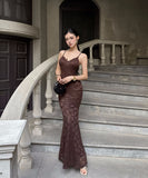 ロングドレス マーメイドドレス キャミワンピ セクシー 宴会 パーティー エレガント XH2-XHY917989