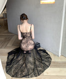 キャバドレス レース セクシー 膝丈ドレス カワセクシー 指名 気質 透明感 肌見せ XH2-ZED882417DXH437