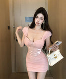 ミニドレスキャバドレスセクシー谷間見せナイトクラブキャバクラパーティー XH2-ZED881966DXH437A