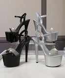 【6色】ハイヒール パンプス 15cm キラキラ スリッパ 美脚効果 歩きやすい 流行り OL 百掛け 透かし彫り ヒール 靴 XH5-JJMX8661-72