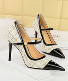 【3色】ハイヒール セクシー 通勤 ナイトクラブ キャバクラ  美足効果 YH5-BIG-3739-6