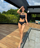 2色 black&white　Aloha Hawaii ビキニ 水着 セクシー SNS話題 人気 温泉 海 旅行 ハワイイ XH7-BY-WX