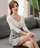 ミニドレス フリル 大人可愛い セクシー 韓国っぽ 小顔効果 ハイウエスト XH2-ZED883036A71