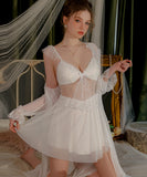 2点セット【black&white】ルームウェア セクシー パジャマ レース 肌見せ XH8-GR2634