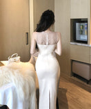 ロングドレス キャバドレス レース カワセクシー ナイトクラブ 宴会 おしゃれ XH2-ZED882482DXH437A