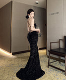 ロングドレス キラキラ バックレスワンピース キャバドレス ナイトドレス パーティー 宴会 キャバドレス セクシーXH2-CD3-260-69570780