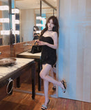 ミニドレス キャバドレス ベアトップ 水玉柄 フリル カワセクシー 肌見せ 指名 XH2-DD7577