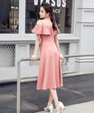 【4色】ロングドレス フリル エレガント 大人 レディース 気質 XH2-ZED888677GD653