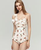 ビキニ モノキニ セクシー 水着 新作 花柄 ビーチ 温泉 体型カバー XH7-FH-RUI