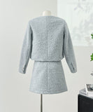 【上下セット】ミニドレス セレブ風 高級感 秋冬 エレガント 着痩せ 気質 韓国っぽ XH2-MYK0518