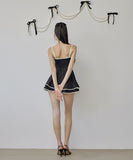 水着ビキニワンピースAライン体型カバー露出控え着痩せ気質フラワーカワセクシー XH7-DP-A32814