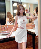 【4色】ミニドレス キャバドレス 谷間魅せ 指名 セクシー 肌見せ 男心を誘う XH2-DD4937