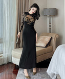 手作り ロングドレス 高品質 レース チュール フリル セクシー エレガント マーメイド XH2-JY20709