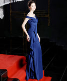 【5色】ロングドレス 高品質 ナイトドレス 宴会 オフショルダー 演奏会 XH2-YEY16655#