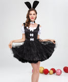 【コスプレ3点セット】メイド 体型カバー フレアスカートデザイン ペアガーリー バニーガール XH2-KQT8672