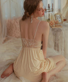 【2点セット】パジャマ カワセクシー ルームウェア レース リボン ロマンティック風XH8-GR3262