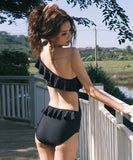 ビキニ モノキニ 水着 新作 ワンショルダー フリル カワセクシー 温泉 XH7-FH-SHE