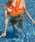 ビキニ セクシー 水着 モノキニ 鮮やか 大人可愛い プール 海 XH7-DP-A18211