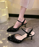 【2色】エレガント キラキラ セクシー 美足効果 ナイトクラブ コーデ万能 10.5cm　XH5-DLHS773-2