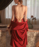 【2点セット】4色 セクシー ルームウェア  エロかわいい パジャマ レース 谷間魅せ XH8-GR2065