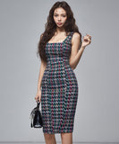 膝丈ドレス タイトドレス エレガント セクシー 通勤 おしゃれ XH2-ZED883211A71