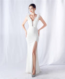 【8色】ロングドレス キャバドレス 新作 セクシー 肌見せ 露出 演奏会 宴会 XH2-YEY31387#