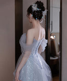 ナイトドレス 宴会 ロングドレス キラキラ お姫様 誕生日 パーティー 演奏会 XH2-YWL3/23